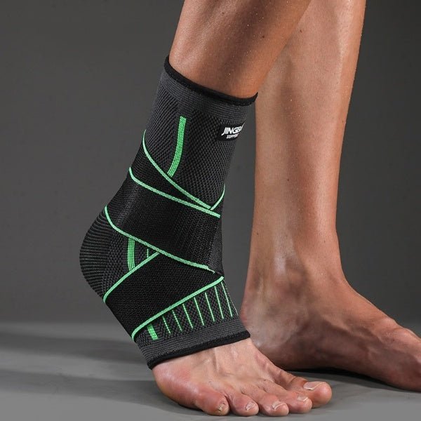 Zenlyft Fitness Ankle Support Sleeve with Compression Bandage – Adjustable Ankle Brace Stability & Recovery