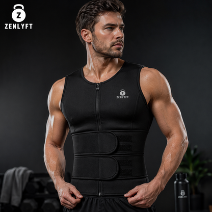 Zenlyft Waist Trainer – Compression Sweat Belt for Core Support, Fat Loss & Body Shaping