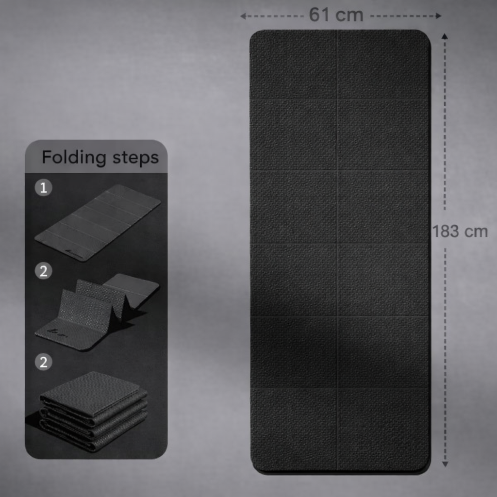 Zenlyft FlowMat™ Foldable Yoga Mat - Soft, Non-Slip Yoga Mat for Home Exercise