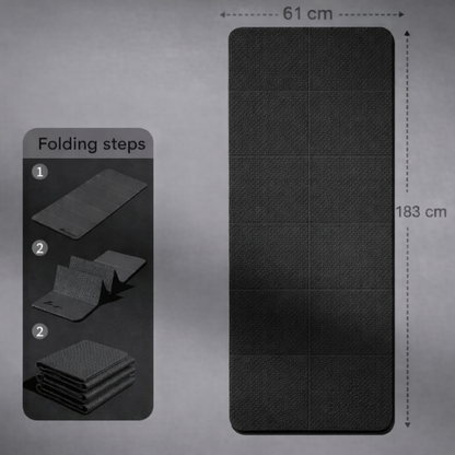 Zenlyft FlowMat™ Foldable Yoga Mat - Soft, Non-Slip Yoga Mat for Home Exercise
