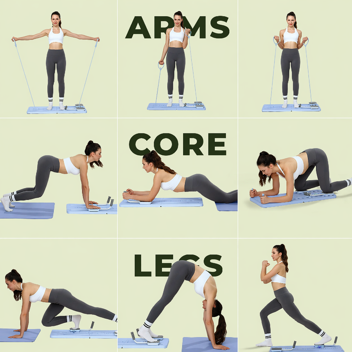 Zenlyft Fitness Portable Pilates Reformer Set