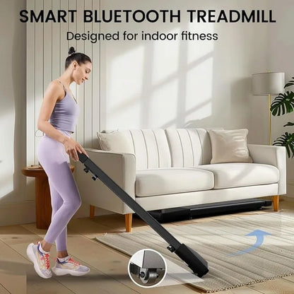 2-In-1 Home/Office 2.5 HP Walking Treadmill,Mini Treadmills for Small Spaces with APP & Remote Control