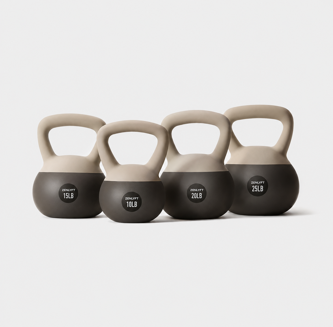 Soft Kettlebell Set - 10, 15, 20, 25 lbs