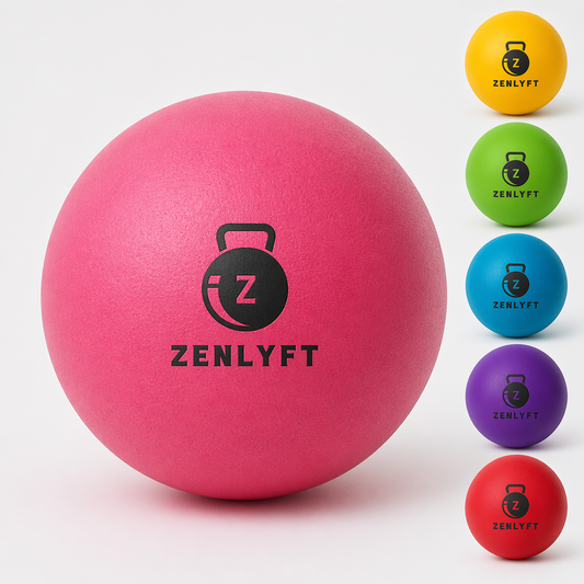 Zenlyft Fitness 25cm Yoga Ball for Core Strength & Pilates – Mini Exercise Ball for Abs, Balance & Posture