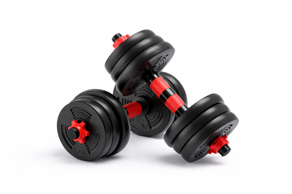 Zenlyft EzCurl™ Adjustable 5-44 lbs Dumbbell and Barbell Set - Easy At-Home Workouts