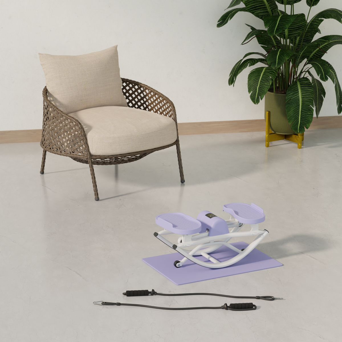 Zenlyft Fitness Pilates Reformer Rock Stepper Board