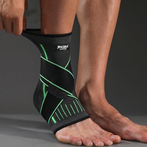 Zenlyft Fitness Ankle Support Sleeve with Compression Bandage – Adjustable Ankle Brace Stability & Recovery