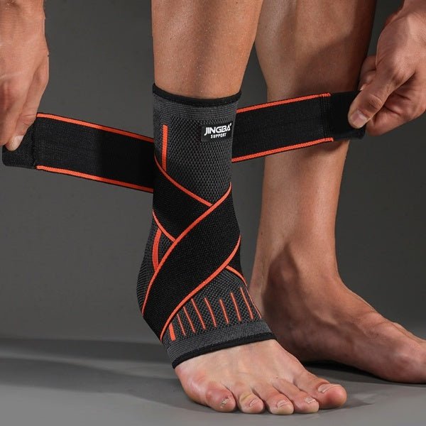 Zenlyft Fitness Ankle Support Sleeve with Compression Bandage – Adjustable Ankle Brace Stability & Recovery