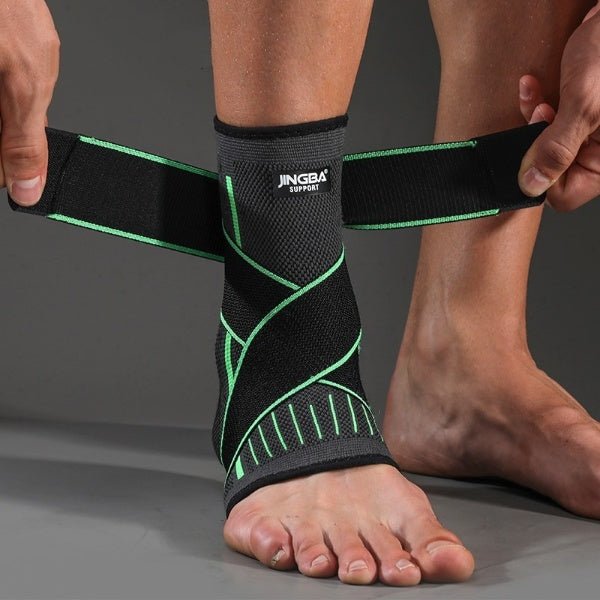 Zenlyft Fitness Ankle Support Sleeve with Compression Bandage – Adjustable Ankle Brace Stability & Recovery
