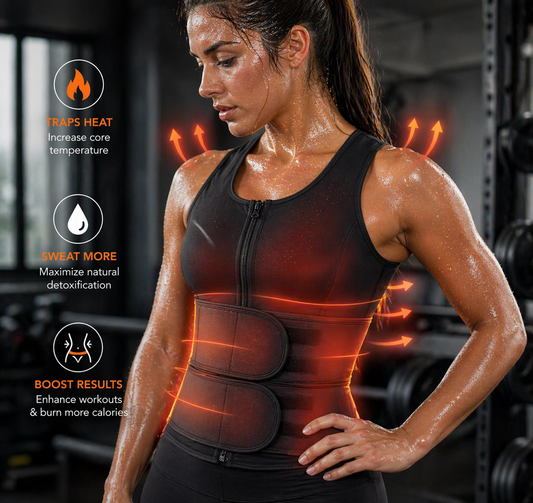 Zenlyft Waist Trainer – Compression Sweat Belt for Core Support, Fat Loss & Body Shaping