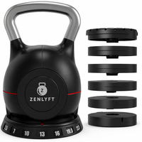 Adjustable Kettlebell with Removable Weights
